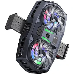 Hoco GM36 Mustango Mobile Phone Dual Cooler Black