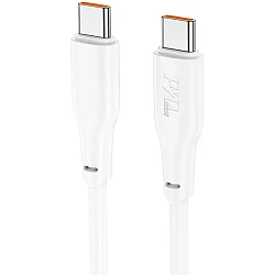 Hoco X93 Force Charging Data Cable Type-C to Type-C 2m 100W White