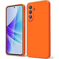 Samsung Galaxy A57 5G Silky and Soft Touch Finish TPU Silicone Back Cover Case Orange OEM
