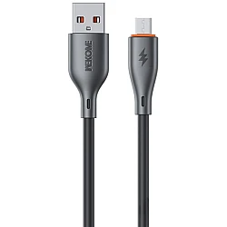WK WDC-67m Charging Data USB to Micro Cable Black