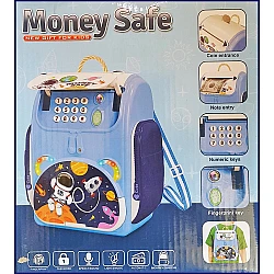 Electronic Money Safe Design Astronaut Space with Security Code / ATM Password Code Plastic ABS Blue (oem)
