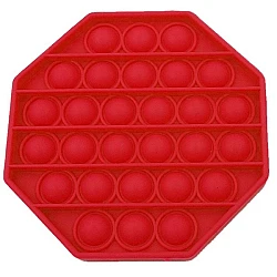 Παιχνίδι κατά του στρες Anti Stress Push Pop Bubble / Sensory Toy / Autism / Special Needs Stress Relief / Polygon Design in Red (oem)