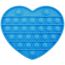 Παιχνίδι κατά του στρες Anti Stress Push Pop Bubble / Sensory Toy / Autism / Special Needs Stress Relief / Heart Design in Blue (oem)