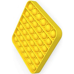 Παιχνίδι κατά του στρες Anti Stress Push Pop Bubble / Sensory Toy / Autism / Special Needs Stress Relief / Square Design in Yellow (oem)