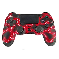 Double-Motor Vibration PS4 Doubleshock Wireless Controller Red Camouflage