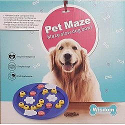 Πλαστικό μπολ φαγητού για κατοικίδια 30cm WO-234 Pet Maze Maze slow dog bowl Purple (oem)