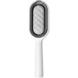 Χτένα αποτρίχωσης κατοικιδίων HD-7037 ABS (19x5.5x2.5) cm Clean Hair Removing Comb Grey-White (oem)