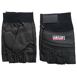 Κοντά Γάντια Ποδηλασίας / One Size Bicycle Gloves Sport Technal Wear Black (oem)