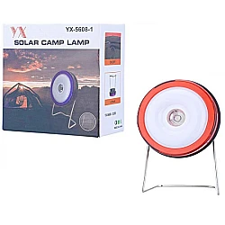 YX-5608-1 Solar Energy Camping Lamp with colorful led 10 x 10 cm (oem)